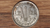 Australia - moneda de colectie argint threepence - 3 pence 1952 - XF+/aunc, Australia si Oceania
