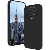 Husa de protectie, flippy, pentru honor magic 5 pro, liquid silicone, cu microfibra pe interior, protectie antisoc, compatibil incarcare wireless, neg