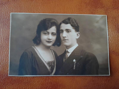 Fotografie de familie, tip Carte postala, 1929, necirculata foto