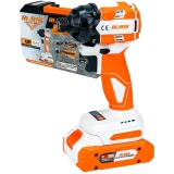 Ruris RMX2300 - Masina de insurubat cu impact cu 1 acumulator Li-Ion 20 V 2 Ah 230 Nm M8-M18 valiza plastic