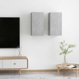 VidaXL Comode TV, 2 buc., gri beton, 30,5x30x60 cm, PAL