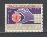 Monaco.1971 Congres international al donatorilor de sange SM.525