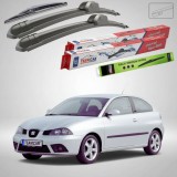 Cumpara ieftin Ștergătoare Seat Ibiza 6L1 2001-2006 | Set Față și Spate Flat &ndash; TeamCar&reg;