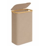SONGMICS Cos rufe slim pentru spatii inguste, sac detasabil, 65 litri, 42x23x71 cm, maro bej Household NewTrend