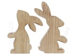 Cumpara ieftin Set 2 Vaze in forma de iepure, lemn - RESIGILAT