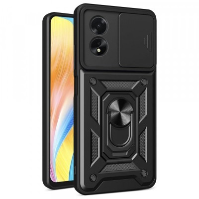 Husa pentru Oppo A18 / A38, Techsuit, CamShield, Neagra foto