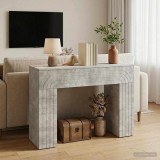 vidaXL Masă de cafea Gri Beton 102 x 35 x 75 cm Lemn prelucrat 899930
