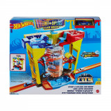 Set de joaca, Hot Wheels, Stunt splash, spalatorie auto