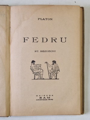 FEDRU ST. BEZDECHI de PLATON , 1939 foto