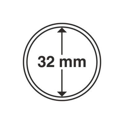 Capsule pentru monede, diametru interior 32mm, cutie 10buc. foto
