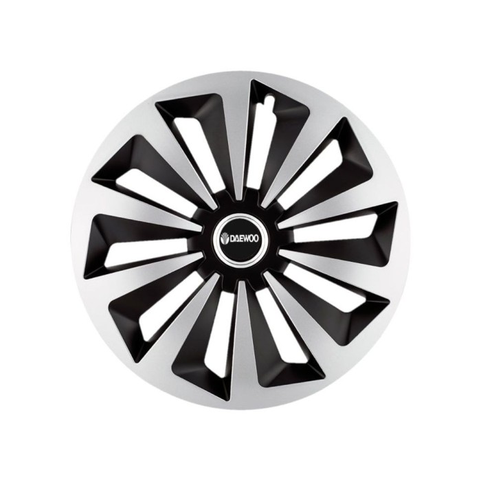 Set 4 capace roti Fox Gri-Negru R14 Compatibil Cu Daewoo
