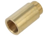 Prelungitor rotund 50mm tată-mamă GEBO 500-50-05BR, term. &icirc;mbinare BR