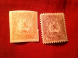 2 Timbre Georgia 1919 40k nedantelat si 70k dantelat , sarniera