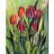 Tablou lalele pictat manual, 40x30cm acril in cutit efect 3D, Kenny Varniote