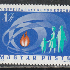 Ungaria 1970 - Al 5-lea Congres al Educatiei 1v MNH