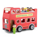 Autobuz turistic cu 9 figurine, New Classic Toys