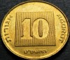 Moneda exotica 10 AGOROT - ISRAEL, anul 1989 * cod 728 H, Asia