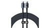 Baseus Crystal Shine Cablu USB-C la USB-C, 100 W, 1,2 m (negru)