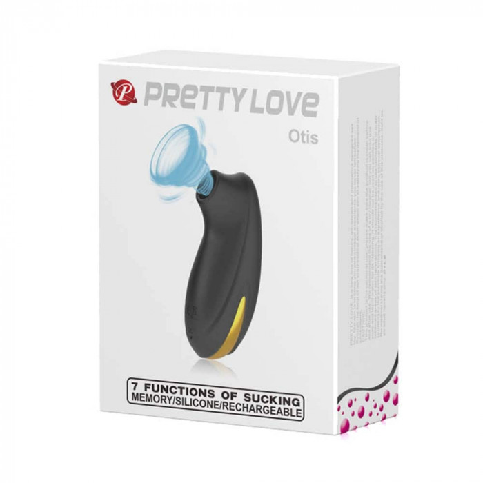 Otis - Stimulator clitoris, silicon, negru/auriu