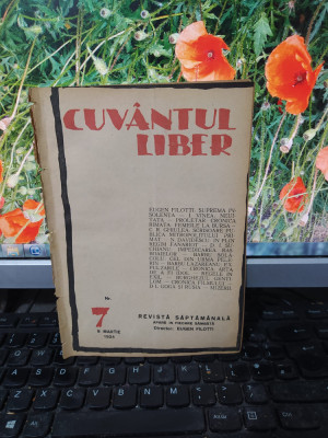Cuv&amp;acirc;ntul liber, seria II, anul I, nr. 7, 8 martie 1924, București, 183 foto