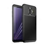 Husa Auto Focus Carbon Pentru Samsung Galaxy A6 2018, A600 - Negru