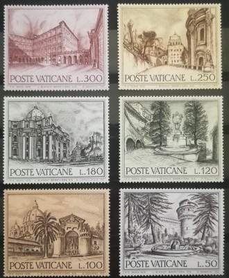 BC94, Vatican 1976, serie arhitectura-cladiri, fantani foto