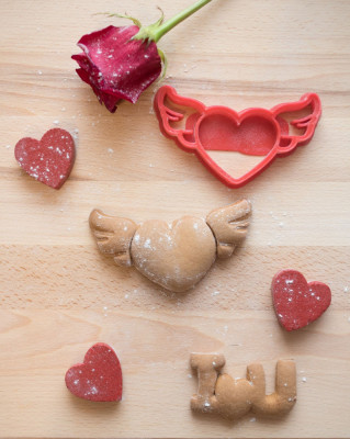 Cookie cutter - Heart with wings foto