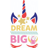 Sticker decorativ, Dream Big, Multicolor, 85 cm, 4847ST