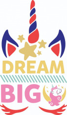 Sticker decorativ, Dream Big, Multicolor, 85 cm, 4847ST foto