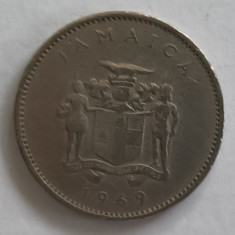 Moneda 10 cents Jamaica 1969