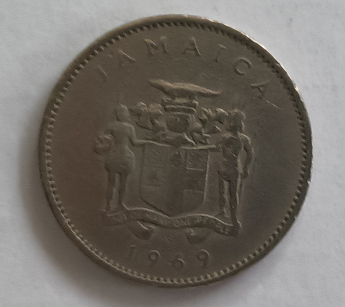 Moneda 10 cents Jamaica 1969