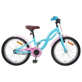 vidaXL Bicicletă pentru Copii 18 Inci pentru 5-7 ani Albastru deschis 42009655