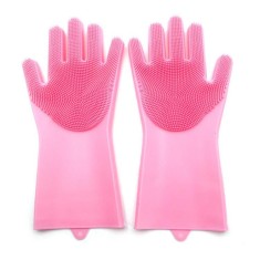 Manusi pentru spalat vase, OEM, Silicon, Roz