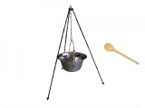 Set ceaun inox 6lit. tip gros cu suport 1,2m si lingura de lemn 40cm Handy KitchenServ, Perfect Home