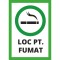 Sticker , zLoc pentru Fumat, , Autocolant Semnalizare Zona de Fumat