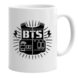 Cana alba personalizata bts logo, INOVATIX&reg;. 330 ml, Oem