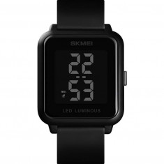 Ceas digital Skmei Unisex Lumina de fundal Afisare data Casual Negru