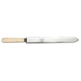 Cutit apicol din inox cu lama dreapta si maner din lemn, 400 mm