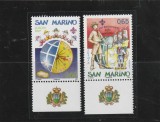 San Marino 2007 - Europa CEPT, serie 2 valori , dantelate, tabsuri, MNH,Mi.2299-2300, cota 3