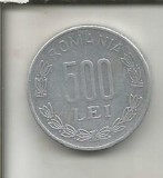 No(1) moneda-ROMANIA-500 Lei 1999