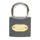 Lacat gri 38 mm cu 3 chei, corp metalic pentru securizare