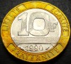 Moneda bimetal 10 FRANCI - FRANTA, anul 1990 * cod 793 B, Europa