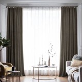 Draperie din catifea blackout cu rejansa din bumbac tip fagure, Madison, 200x210 cm, densitate 700 g/ml, Merlin, 1 buc