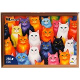 Puzzle Witty Puzzlezz, Pisici, 250 piese