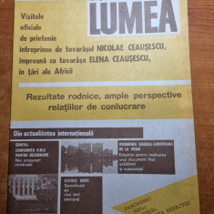 revista lumea 17 martie 1988-vizita lui ceausescu in mauritania