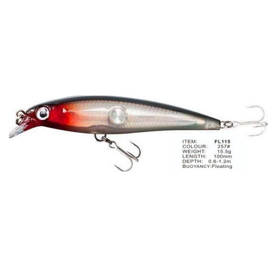 Vobler FL FL115 Floating 100mm 15.5g Depth 0.6-1.2m Colour 257