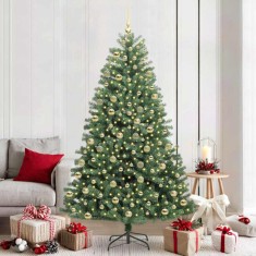 vidaXL Brad de Crăciun artificial cu ramuri articulare Verde 210 cm 3395500