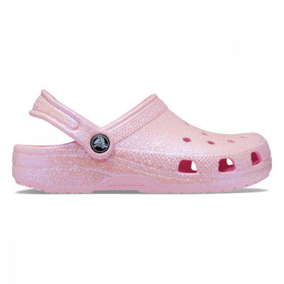 Saboti Crocs Classic Glitter Clog Kids Roz - Flamingo foto