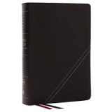 NKJV, Word Study Reference Bible, Bonded Leather, Black, Red Letter, Comfort Print