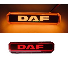Lampa gabarit cu LOGO NEON rosu DAF 12-24 V